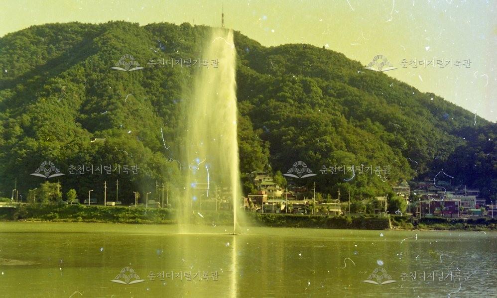 소양1교와 분수 이미지