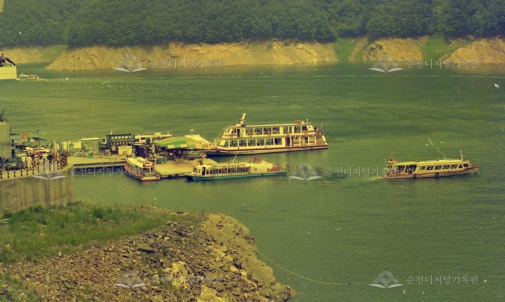 소양강댐 선착장 이미지